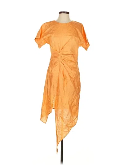 Pre-owned Ronny Kobo Casual Dress In Orange