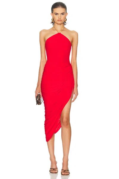 Ronny Kobo Cerva Dress In Red