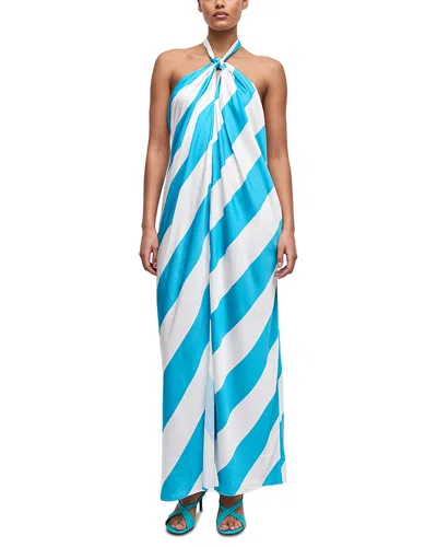 Ronny Kobo Chantelle Halter Dress In Multi