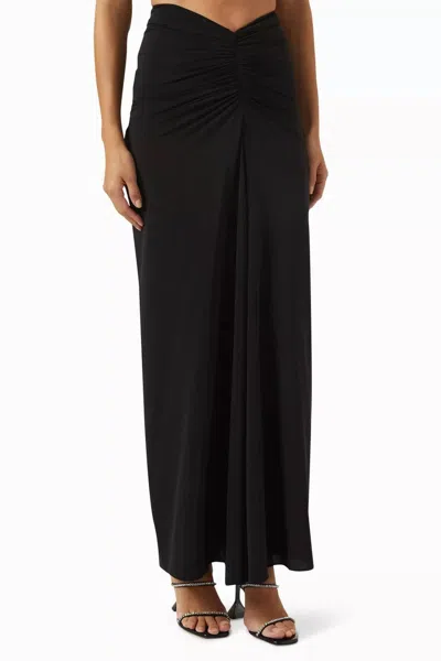 Ronny Kobo Chase Skirt In Jet Black