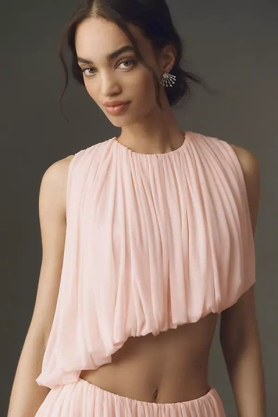 Ronny Kobo Chelly Asymmetrical Top In Pink