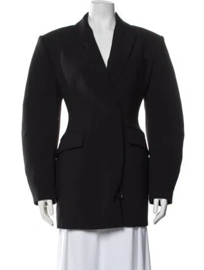 Pre-owned Ronny Kobo Coat In Black