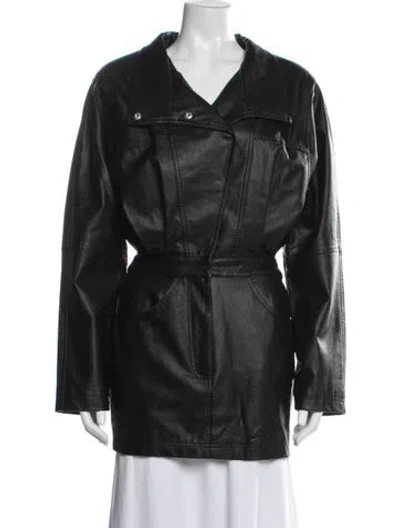 Pre-owned Ronny Kobo Coat In Black
