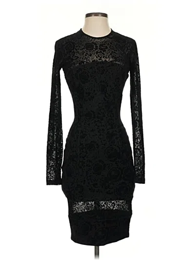 Pre-owned Ronny Kobo Cocktail Dress In Black