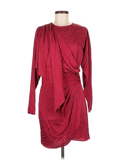 Pre-owned Ronny Kobo Cocktail Dress In Burgundy