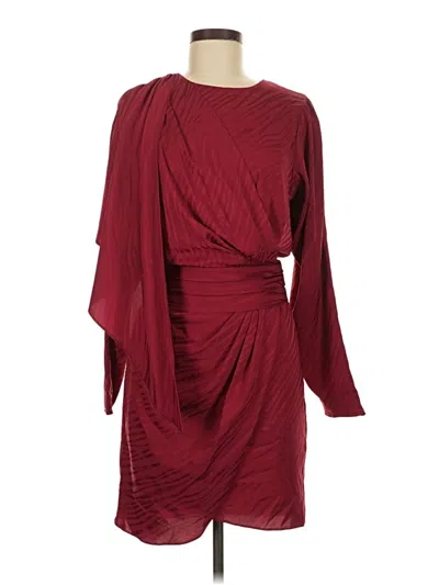 Pre-owned Ronny Kobo Cocktail Dress In Burgundy