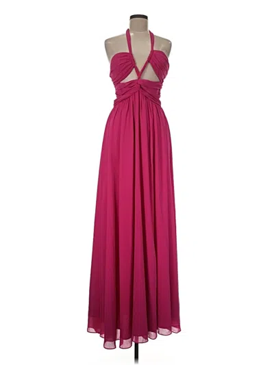 Pre-owned Ronny Kobo Cocktail Dress In Burgundy