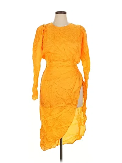 Pre-owned Ronny Kobo Cocktail Dress In Orange