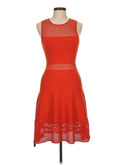 Pre-owned Ronny Kobo Cocktail Dress In Orange