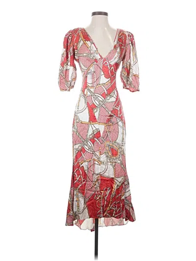 Pre-owned Ronny Kobo Cocktail Dress In Red