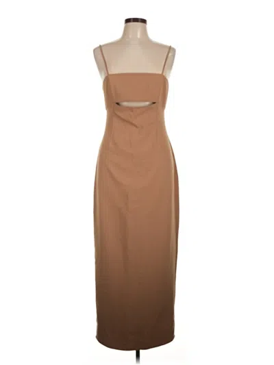 Pre-owned Ronny Kobo Cocktail Dress In Tan