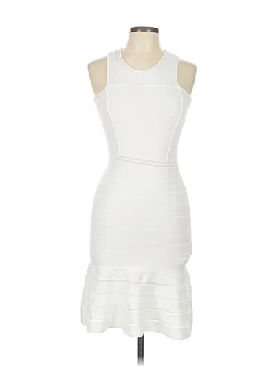 Pre-owned Ronny Kobo Cocktail Dress In White