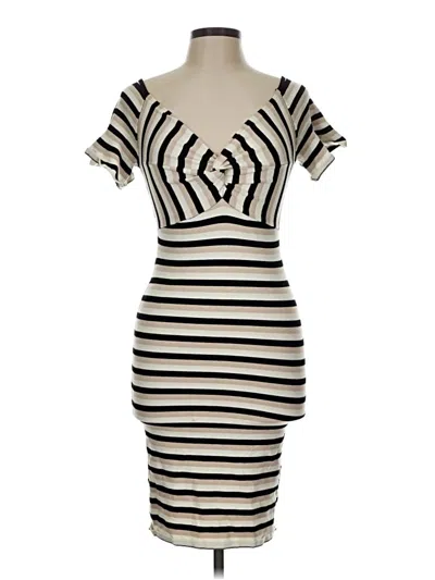 Pre-owned Ronny Kobo Cocktail Dress In White