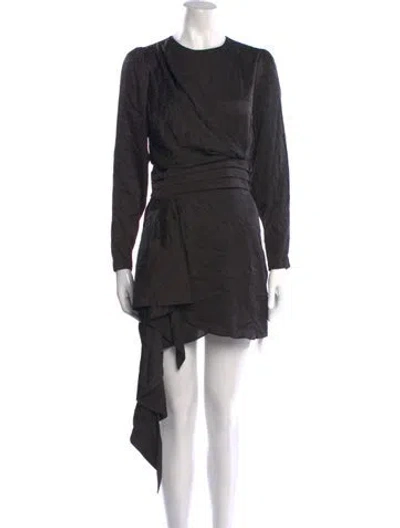 Pre-owned Ronny Kobo Crew Neck Mini Dress W/ Tags In Black