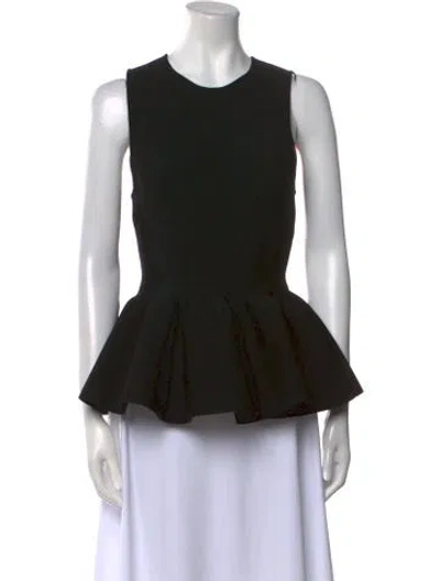 Pre-owned Ronny Kobo Crew Neck Sleeveless Top In Black