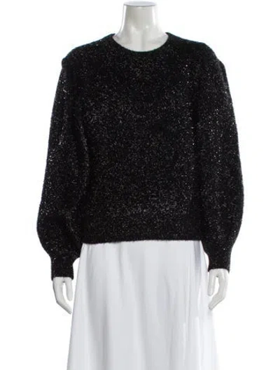Pre-owned Ronny Kobo Crew Neck Sweater In Black