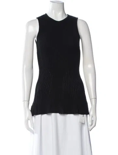 Pre-owned Ronny Kobo Crew Neck Sweater In Black