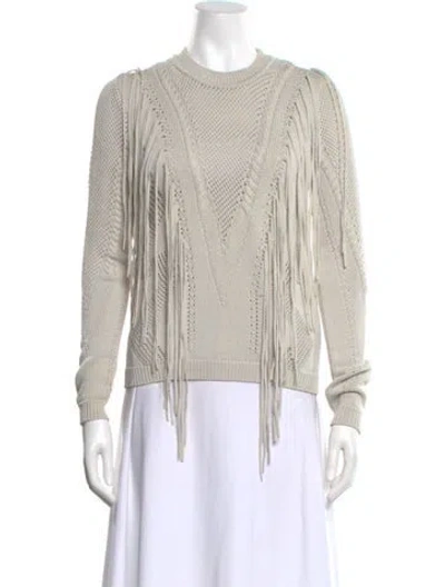 Pre-owned Ronny Kobo Crew Neck Sweater In Gray