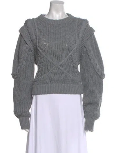 Pre-owned Ronny Kobo Crew Neck Sweater In Gray
