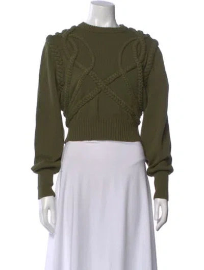 Pre-owned Ronny Kobo Crew Neck Sweater In Green