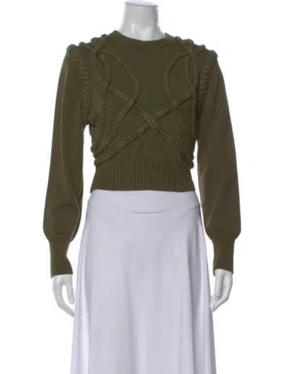 Pre-owned Ronny Kobo Crew Neck Sweater In Green