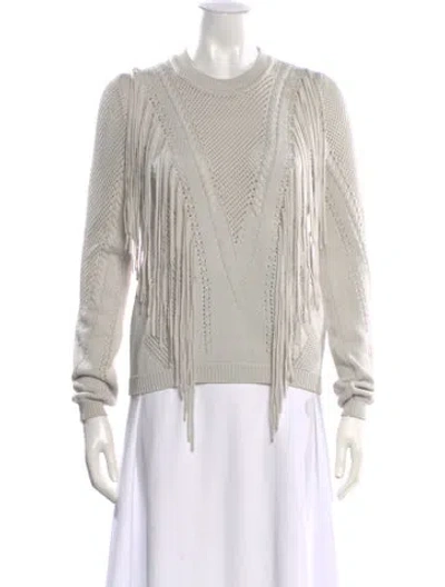 Pre-owned Ronny Kobo Crew Neck Sweater In Neutral