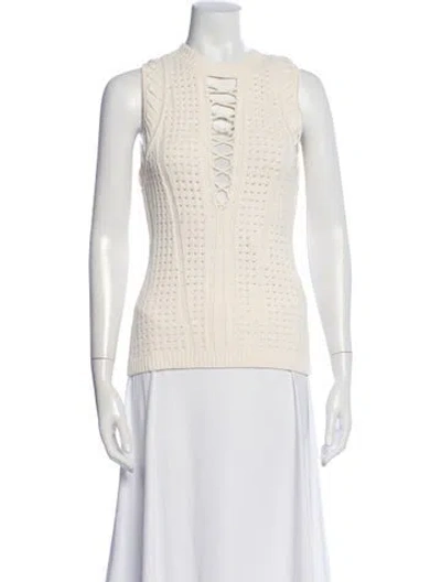 Pre-owned Ronny Kobo Crew Neck Sweater In Neutrals