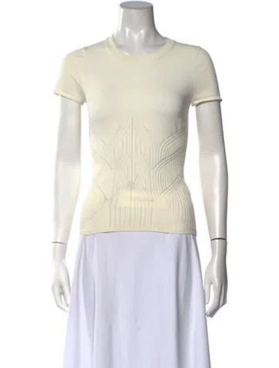 Pre-owned Ronny Kobo Crew Neck Sweater In Neutrals
