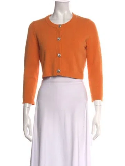 Pre-owned Ronny Kobo Crew Neck Sweater In Orange