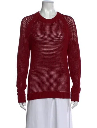 Pre-owned Ronny Kobo Crew Neck Sweater W/ Tags In Red