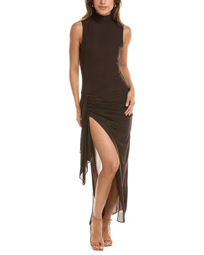 Ronny Kobo Crystal Dress In Brown