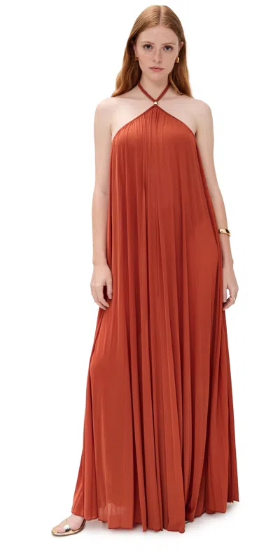 Ronny Kobo Crystal Dress Rust In Black