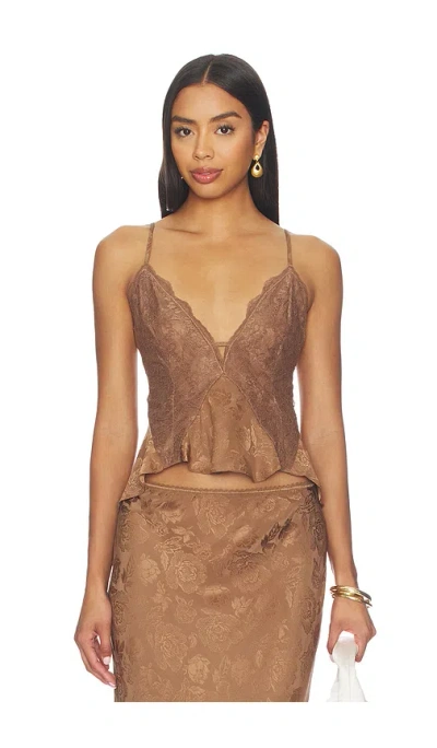Ronny Kobo Danielle Top In Brown