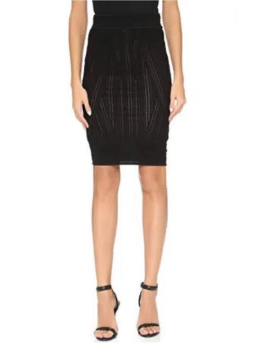 Ronny Kobo Dashee Bandage Skirt In Black In Blue