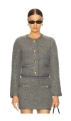 Ronny Kobo Dawn Cardigan In Slate Gray In Grey