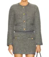 Ronny Kobo Dawn Cardigan In Slate Gray In Multi
