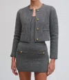 Ronny Kobo Dawn Cardigan In Slate Gray In Grey