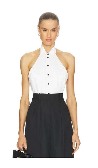 Ronny Kobo Delilah Bodysuit In White