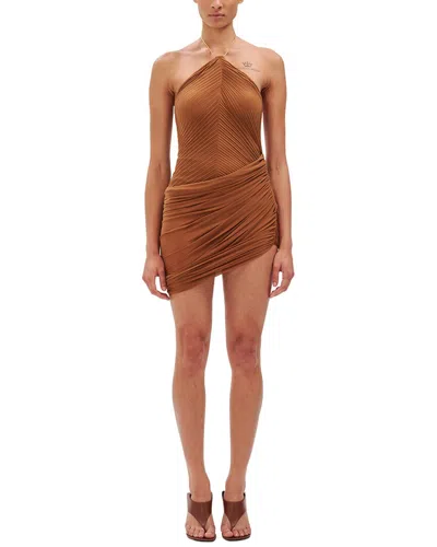 Ronny Kobo Delphine Dress In Brown