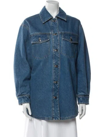 Pre-owned Ronny Kobo Denim Jacket In Blue