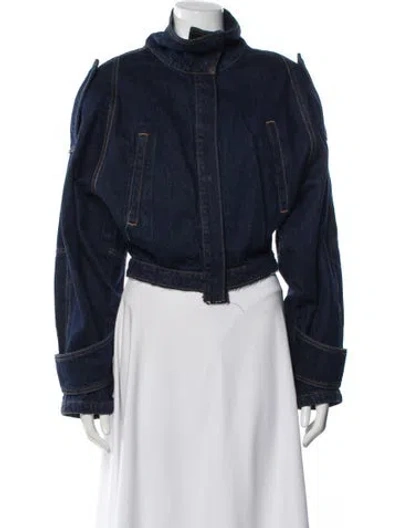 Pre-owned Ronny Kobo Denim Jacket In Blue