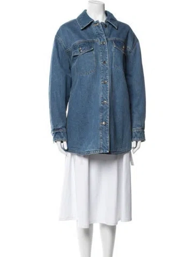 Pre-owned Ronny Kobo Denim Jacket In Blue