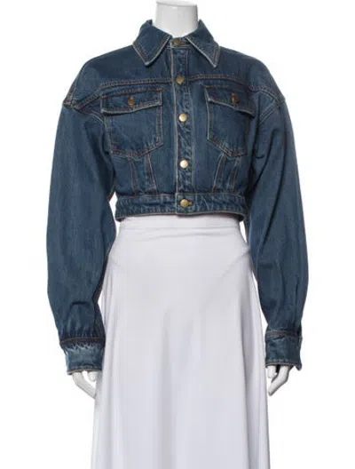 Pre-owned Ronny Kobo Denim Jacket In Blue