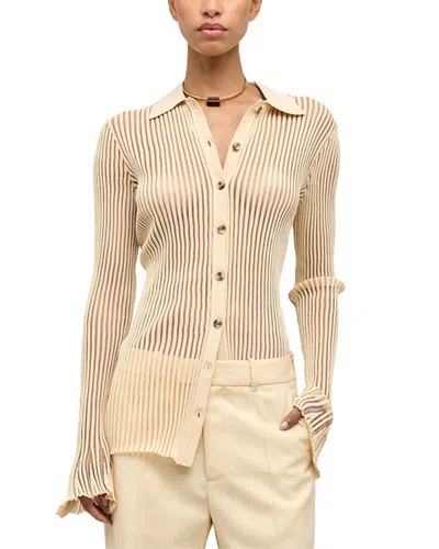 Ronny Kobo Denzel Cardigan In Brown