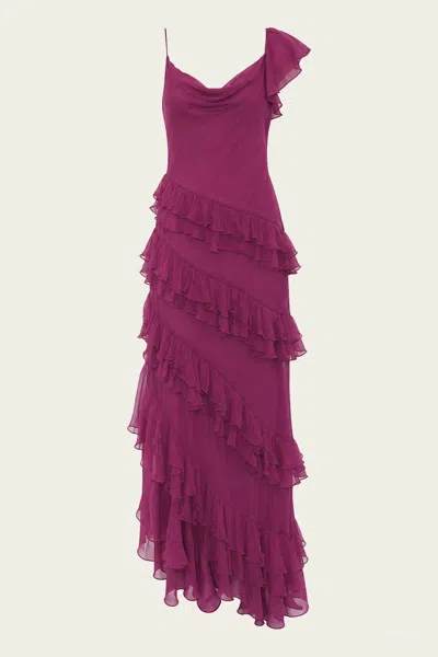 Ronny Kobo Deon Dress In Rouge