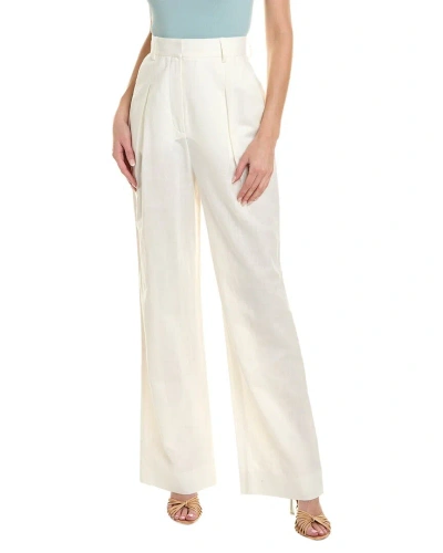 Ronny Kobo Diego Linen-blend Pant In White