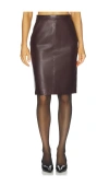 Ronny Kobo Dorian Skirt In Brown