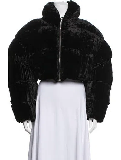 Pre-owned Ronny Kobo Down Jacket W/ Tags In Black
