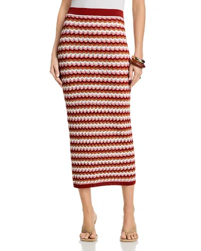 Ronny Kobo Drake Knit Skirt In Multi
