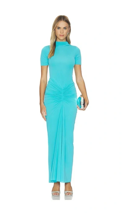Ronny Kobo Enid Dress In Blue
